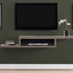 Floating TV Stand, Light Brown