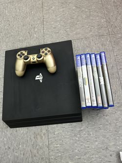 Ps4 Pro W/ Control And 6games No Cords 