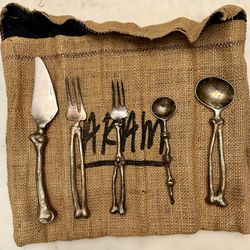 Bone Silverware IYKYK Goth Metal Hardcore Vegan Rare