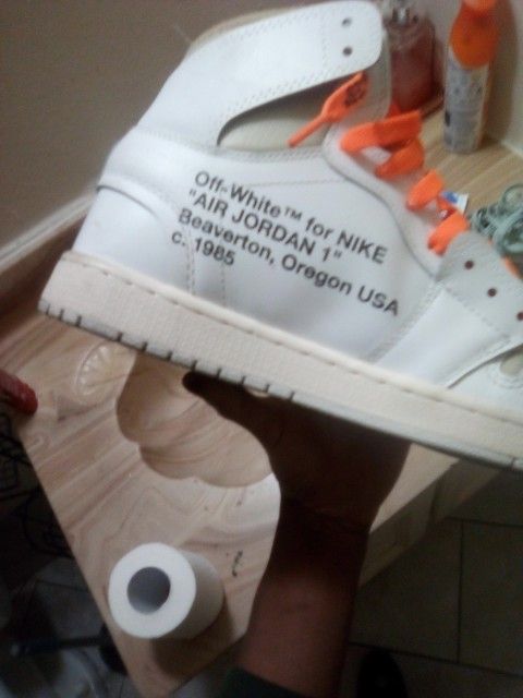 Off White Jordans 1 Ask For 80