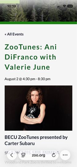Ani DiFranco at ZooTunes