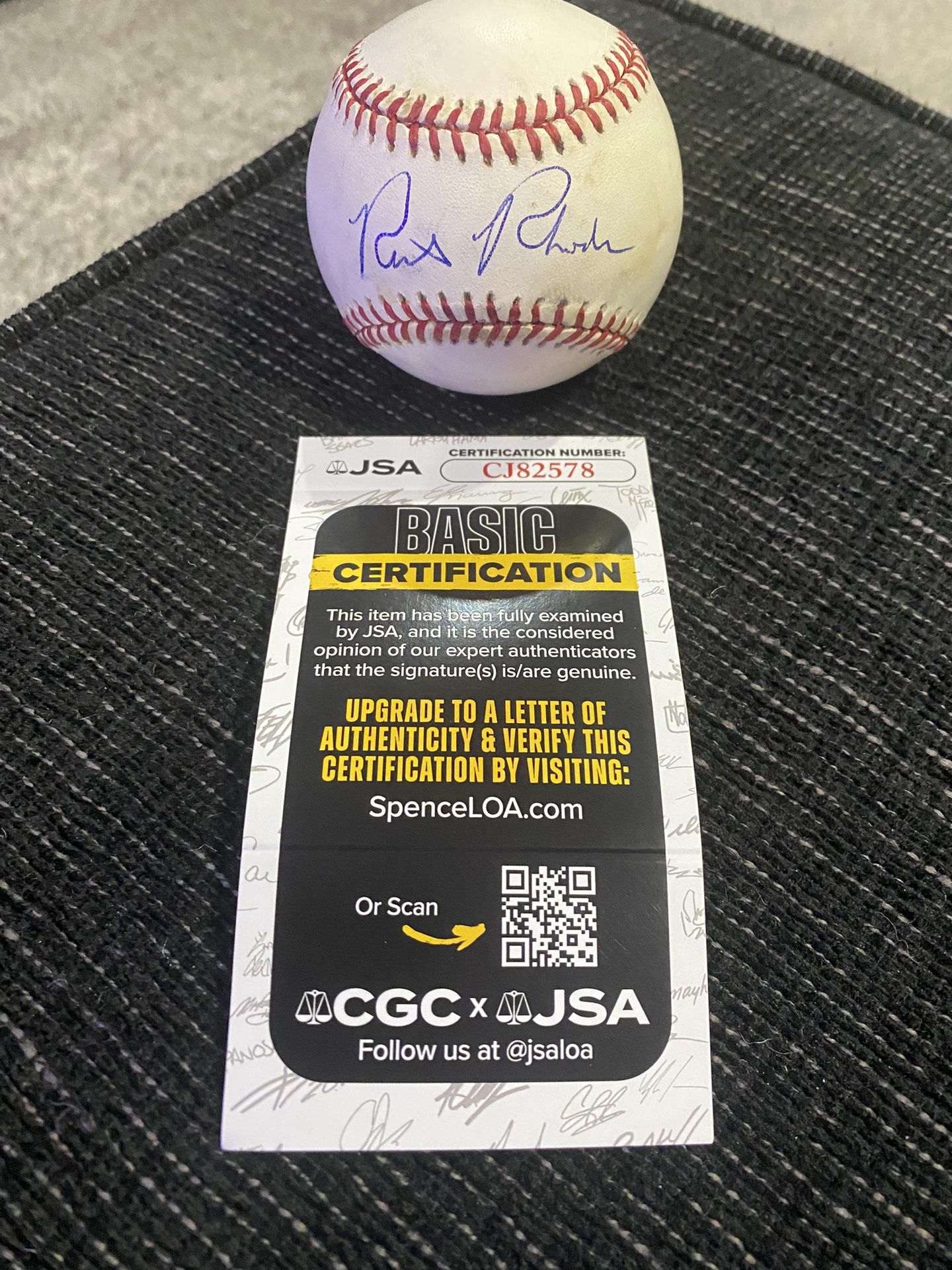 Rick Rhoden Signed Official American League Baseball JSA COA