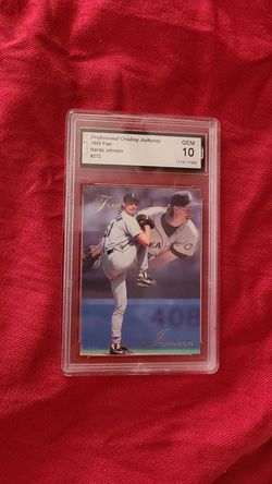 Randy Johnson 1993 flair gem mint 10 baseball card