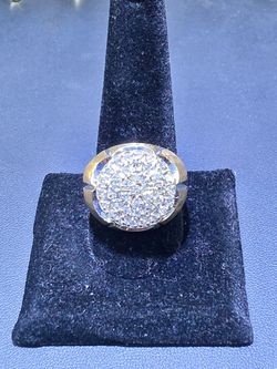 10kt YG Diamond Ring. (C-4) SIZE 10.5 ASK FOR RYAN. #(contact info removed)92