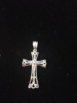 Sterling Silver Cross Pendant ( chain sold seprately)