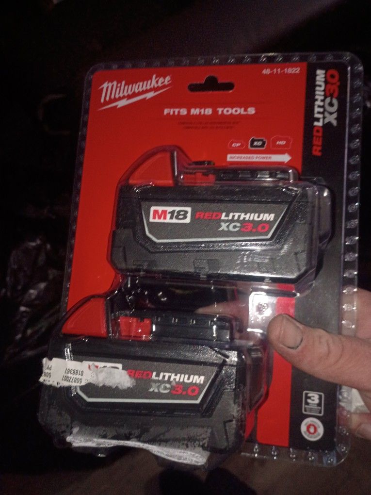 M18 (2) 2 pack 3.0xc external battery