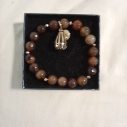 Fragrence Jewelry Reindstone Maroon Gold