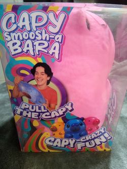Capy Smoosh-a-Bara Pink Squishy