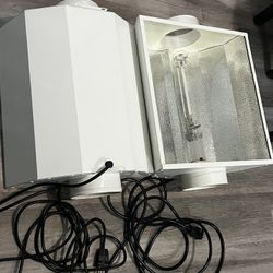 2 Hydroponic Grow Light Reflector With Bulb 