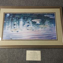 Stephen Henning Painting. Lily Pads. Great Condition. Price Is Not Firm. $5 Or Best Offer