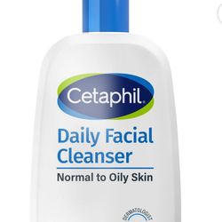 Cetaphil Daily Facial Cleanser for Sensitive, Combination to Oily Skin, 16 oz  (2 Bottles)