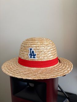 Dodgers One Piece Straw Hat