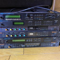 Roland Synthesizer Rack Modules And Reverb And Delay