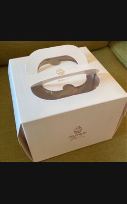 Cake Box For 6 Inch Or 8 Inch Cake With Handle