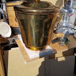 Brass Ice Bucket  Bottle Chiller Vintage
