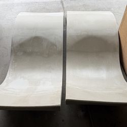 2 Ledge Lounger Baja Deck Pool Chairs