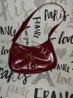 Red Patent Shoulder Bag