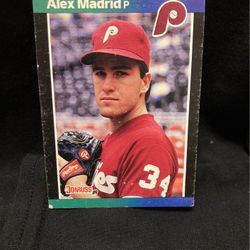 Alex Madrid Baseball Card