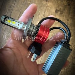 6000k Glacier White LED Headlight And 3000k Jdm Yellow LEDs Fog Lights 