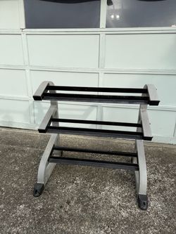 Heavy duty 3 tier dumbbell rack