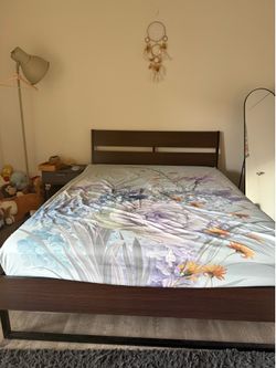 bed frame and mattress