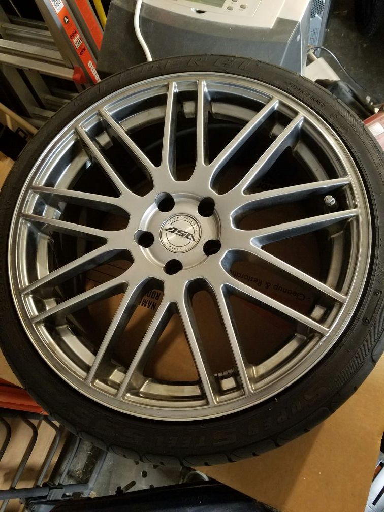 ASA GT1 19X8.5 Rims on 235/35ZR19