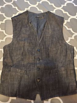 Express Black Denim Vest