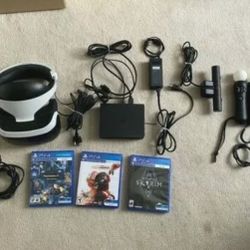 Sony Playstation 4 VR PSVR Bundle Headset + Camera + Controllers