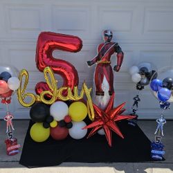 Power Ranger Balloon Bouquet 