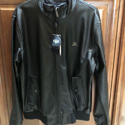 Emporio & Co Black Leather Jacket 