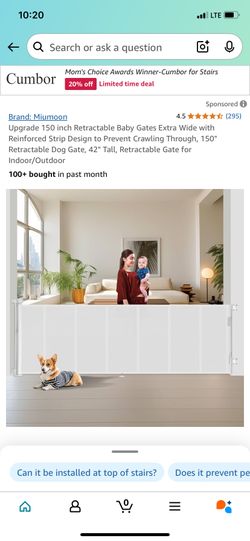 SafetyFirst Retractable Gate 150 Inches Near Rich Beem And Montana