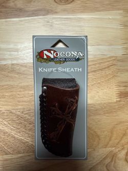 NOCONA NEW Leather Cross Knife Sheath