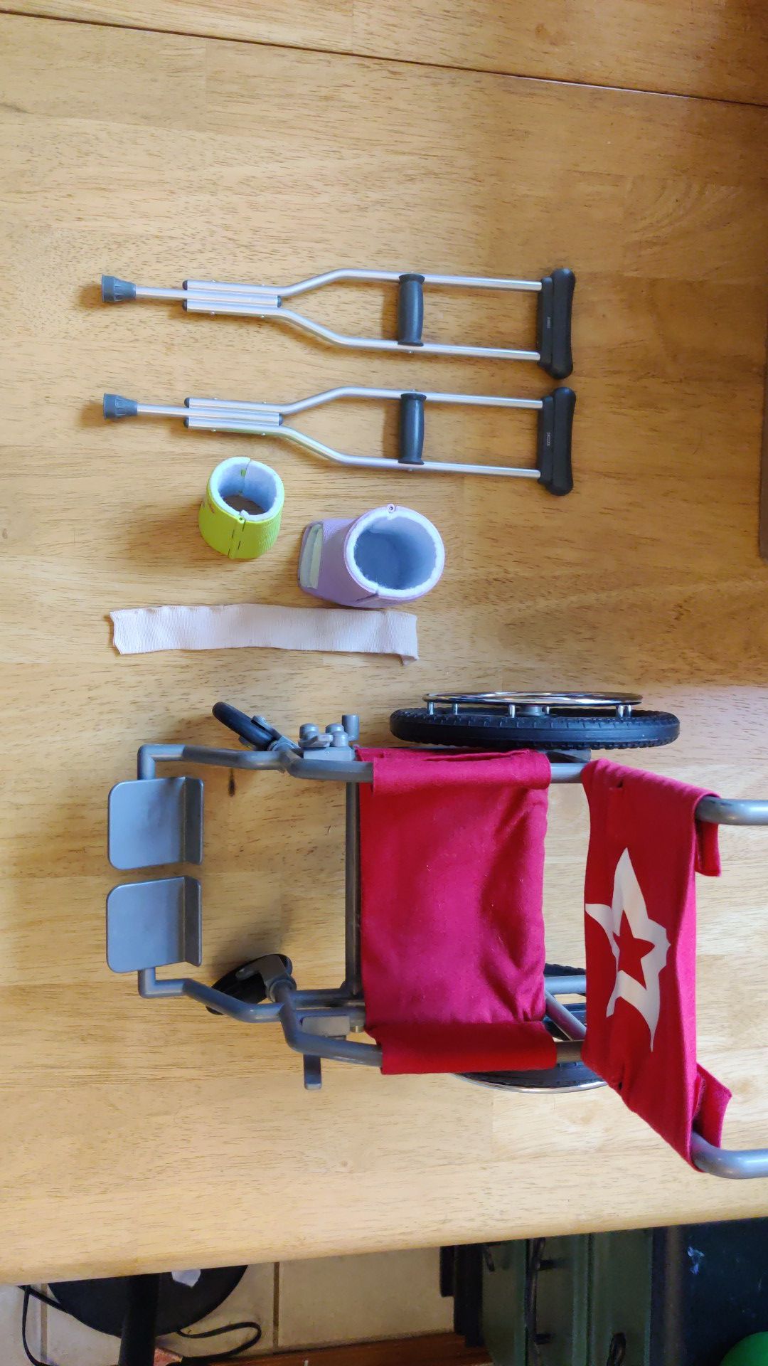 American Girl Doll Wheelchair crutches and more