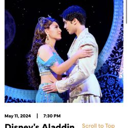 Aladdin Tickets - Tonight- May 11th