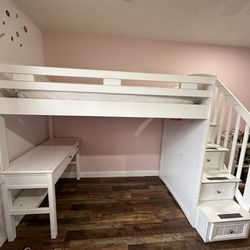 “Room To Go” Desk + Storage Loft - Mint Condition 