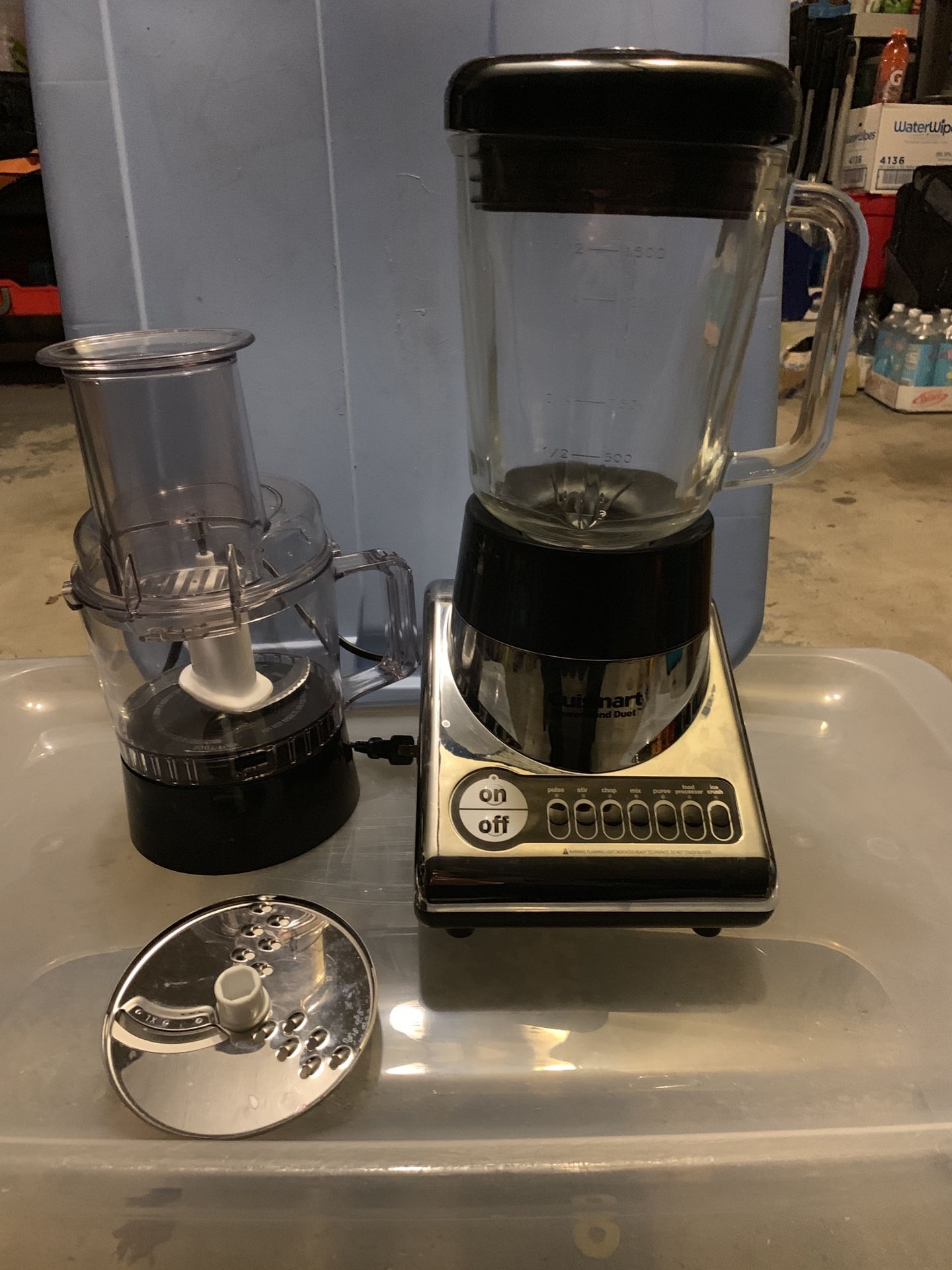 Cuisinart BFP-10CH PowerBlend Duet Blender Food Processor (Chrome/Black)
