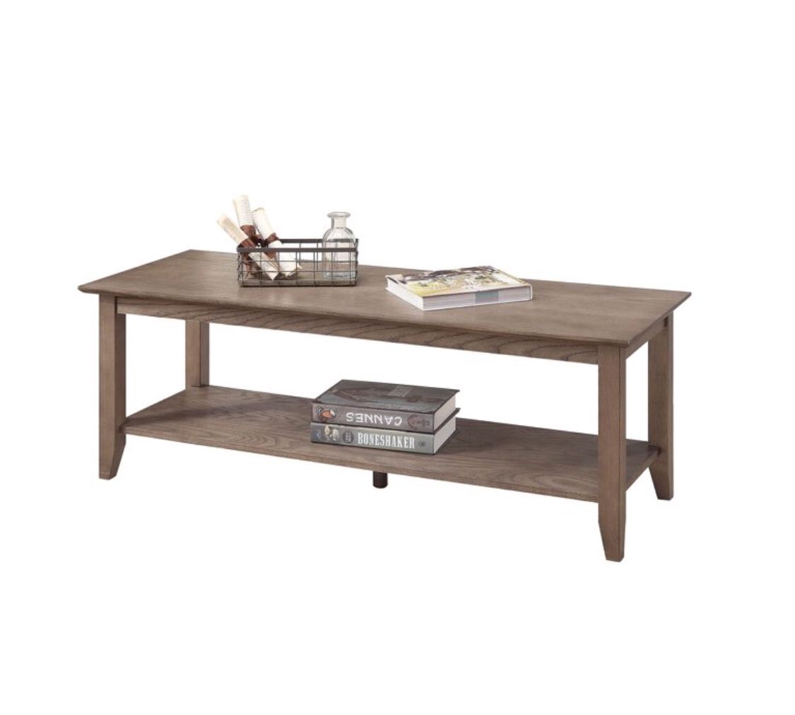 New In Box Driftwood High Quality Wooden Coffee Table