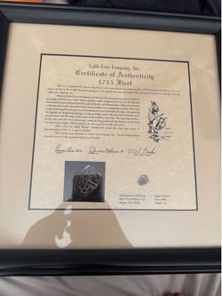 1715 Fleet Shipwreck Coin w/ Certificate of Authenticity