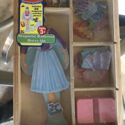 Melissa & Doug Magnetic Ballerina Dress Up/ Magnetic Puzzle/ Multiple Puzzle Box