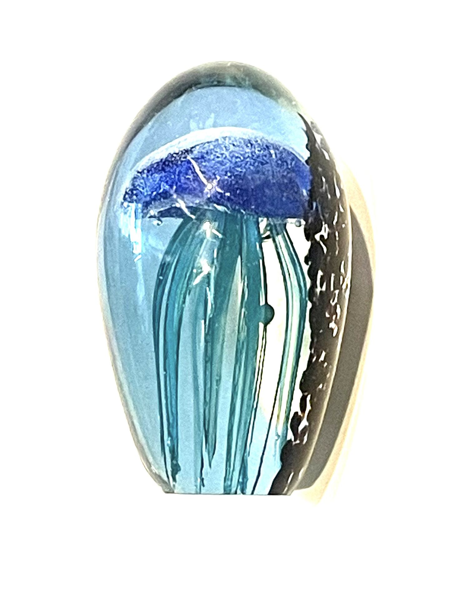 Hand blown Glass Fabrique A La Mein Paperweight