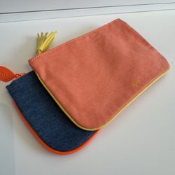 2 Bag Pouches - Mini Makeup Bag - Sold Together