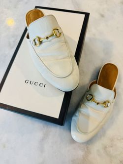 Gucci Princetown Mules Crème Leather Beautiful!