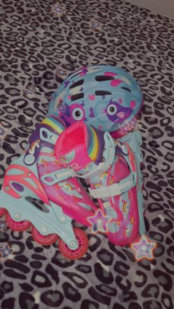 Roller Skates and Helmet SET Sizes 2-12