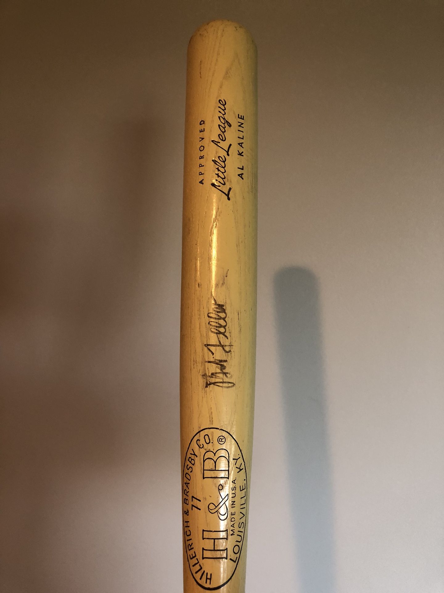 Al Kaline Autographed Louisville Slugger Game Model Bat