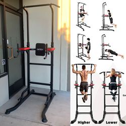 New In Box Intey Power Tower Dip Station Pull Up Bar Push Up Workout Stand Strength Training Exercise Equipment