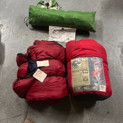 2 Sleeping Bags And Tent 
