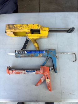3 Caulking Guns / Sealant Applicators – Heavy Duty Tool Lot