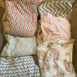 Lightly used crib sheets