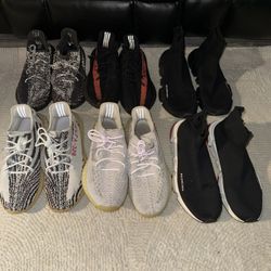 Used Good Condition Men’s Shoes, Yeezy Boost 350 V2 And Balenciaga runners