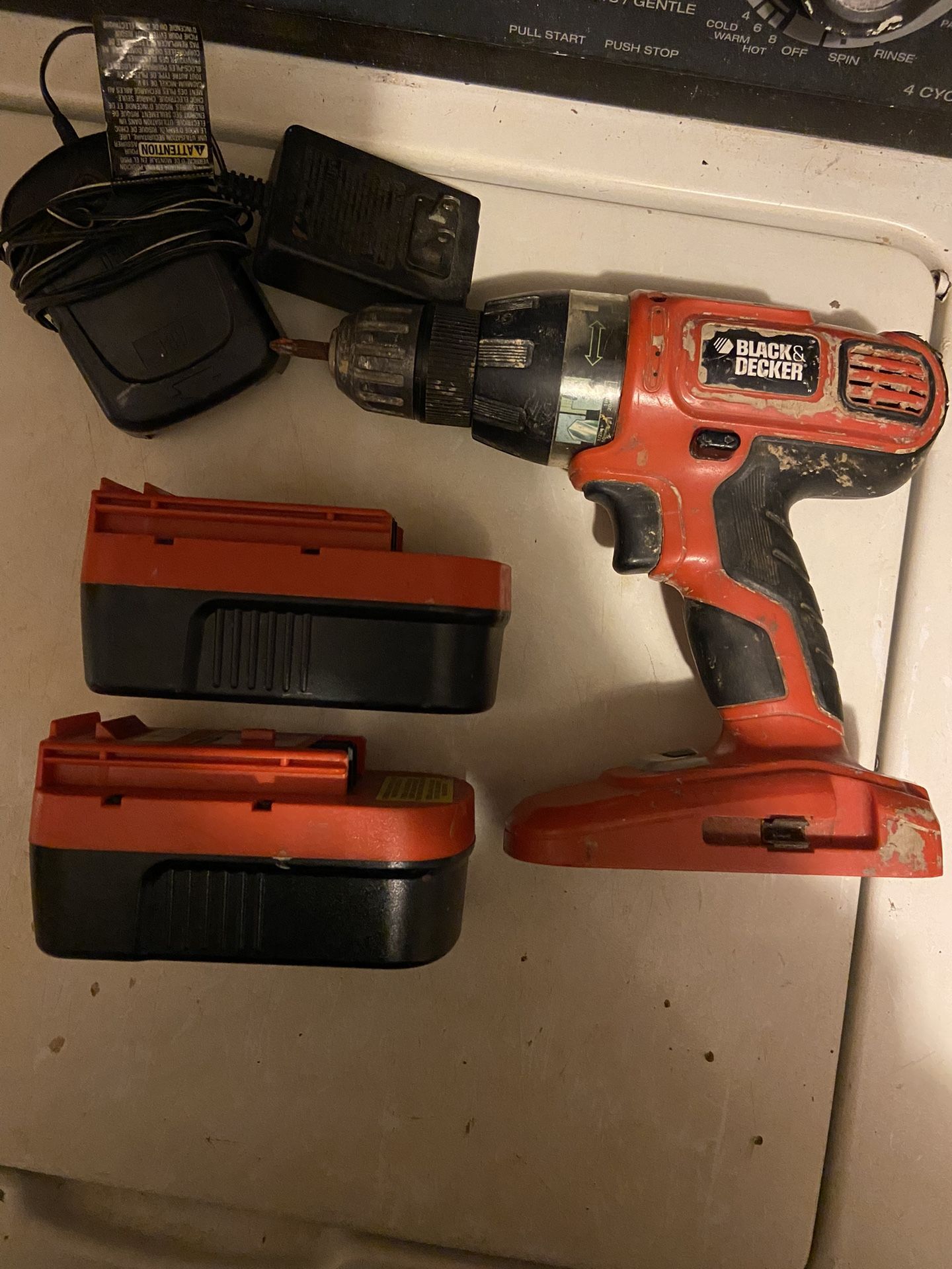 Black And Decker Impact Driver, 2 Batteries, And Charger